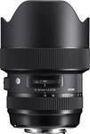 Sigma Full Frame Camera Lens 14-24mm f/2.8 DG HSM Art Wide Angle Zoom for Canon EF Mount Black