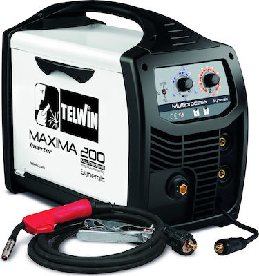 Telwin Maxima 200 Synergic Ηλεκτροκόλληση Inverter 170A (max) MIG / TIG / Ηλεκτροδίου (MMA)