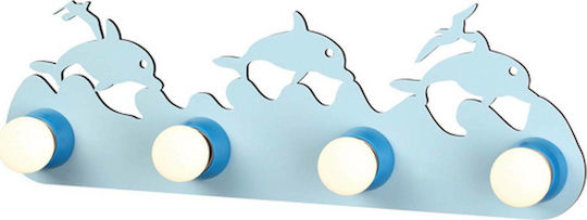 Aca Metallic Kids Wall Light Sea Light