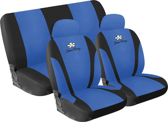 Simoni Racing Set Huse Auto 5buc Poliester Daisy Albastru