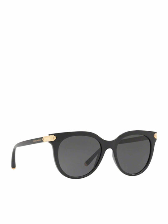 Dolce & Gabbana Γυαλιά Ηλίου Μαύρα με Κοκκάλινο Σκελετό Dolce & Gabbana Γυαλιά Ηλίου Μαύρα με Κοκκάλινο Σκελετό