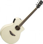 Yamaha Semi-acustic Chitară APX-600 Chitare acustice cu decupaj G010.00275 Alb