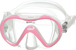 Mares Kids' Silicone Diving Mask Vento Junior Clear/Pink Pink