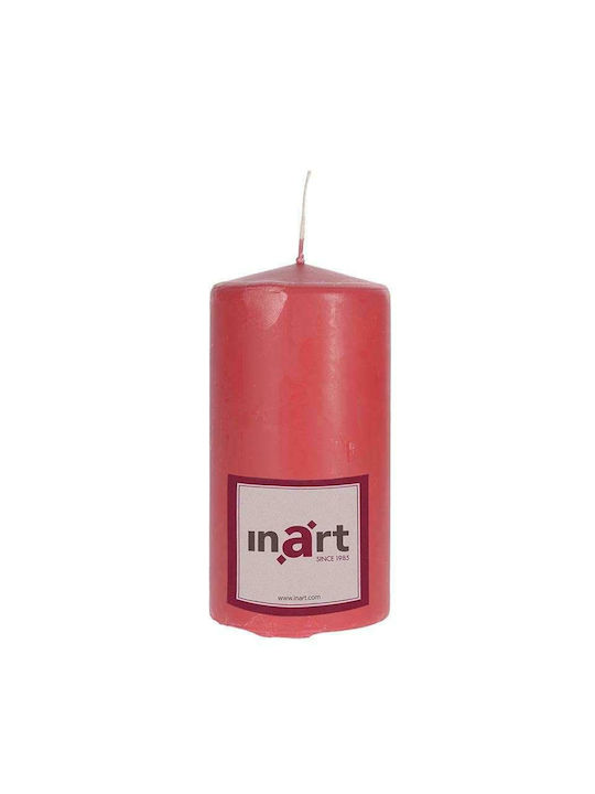 Inart Scented Candle Red 7x7cm 1pcs