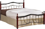 Victor Κρεβάτι Διπλό Μεταλλικό / Με Τάβλες 140x190cm