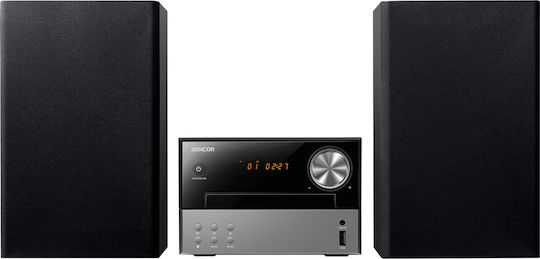 Sencor Озвучителна система 2 SMC 4120B SMC 4120B 12W с CD / Цифрови медии Player и Блутут Черно