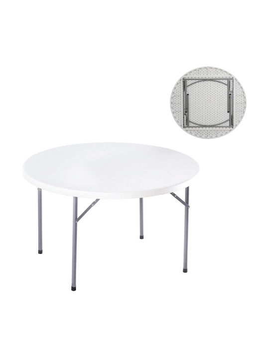 Tisch Zusammenklappbar Blow - R Weiß 121x121x72cm
