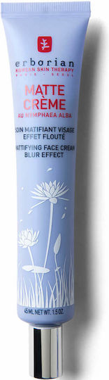 Erborian Matte Nymphaea Alba Cremă Hidratare și Controlul Sebumului de Față de Zi cu Factor de Protecție Solară SPF25 45ml