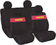 Momo Car Cover Set 7pcs Polyester 002 Red / Black