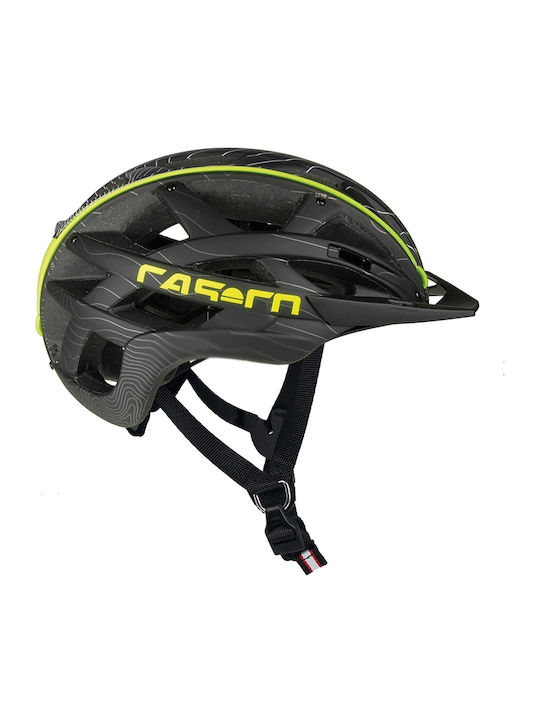 Casco Cuda Mountain 1652 Negru/Galben Căști De Bicicletă De Munte Negru