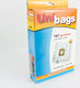 Unibags 197D Σακούλες Σκούπας 5τμχ Συμβατή με Σκούπα AEG / Electrolux / Hoover