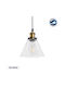 GloboStar WICKHAM Pendant Light Gray Bell with Socket E27 26x26x20cm