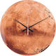 Karlsson Planet Mars Wall Clock Glass Copper Ø60cm