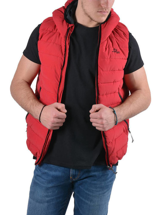 Geacă Fără Mâneci De Iarnă Puffer Roșie