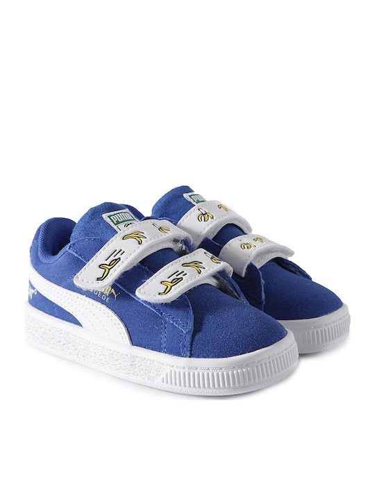Puma Παιδικό Sneaker Minions Suede με Σκρατς Μπλε