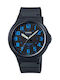 Casio Watch Battery with Blue Rubber Strap