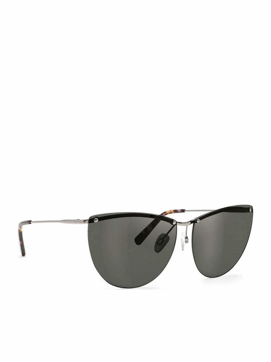 D'Blanc Rendezvous Polished Charcoal / Grey Women's Sunglasses Metal Frame