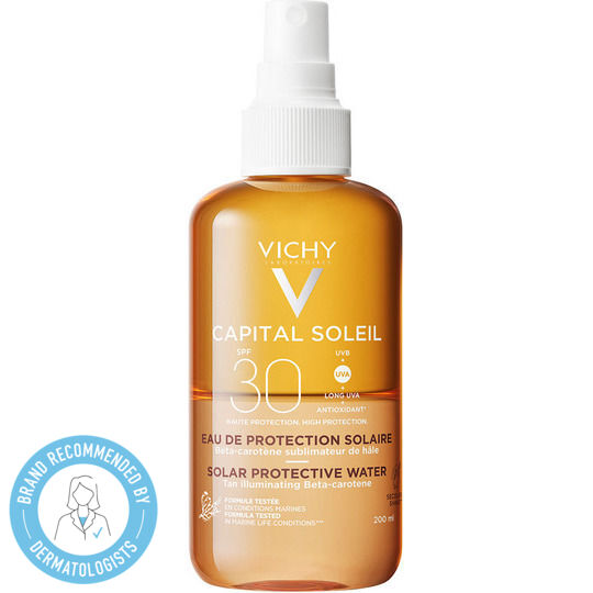 Vichy Capital Soleil Loțiune de Protecție Solară Waterproof pentru Corp SPF30 Spray 200ml