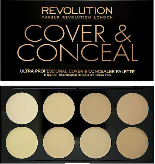 Revolution Beauty Ultra Cover & Conceal Concealer Palette Light 10gr