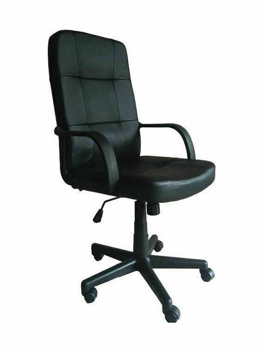Καρέκλα Διευθυντική με Μπράτσα BF1000 Μαύρη Woodwell