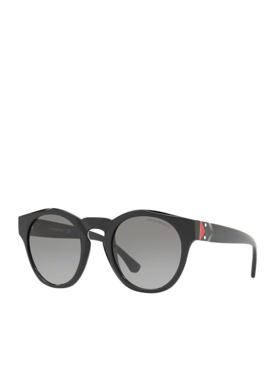 Emporio Armani Women's Sunglasses with Black Plastic Frame and Gray Gradient Lens EA4113 501711