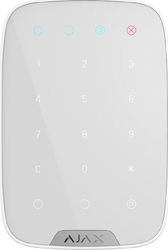Ajax Systems KeyPad Ασύρματο Πληκτρολόγιο Συναγερμού Αφής σε Λευκό Χρώμα