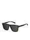 Polaroid Men's Sunglasses with Black Horn-Rimmed Frame and Grey Polarized Lens PLD6041/S 807/M9