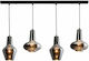 Zambelis Lights Pendant Chandelier 4xE27 Black