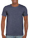 Gildan Softstyle 64000 Werbe-T-Shirt Heather Navy 64000-170