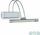 Ideal Lux Bow AP36 Cromo Modern Wall Lamp with Integrated LED and Warm White Light Silver Width 26cm