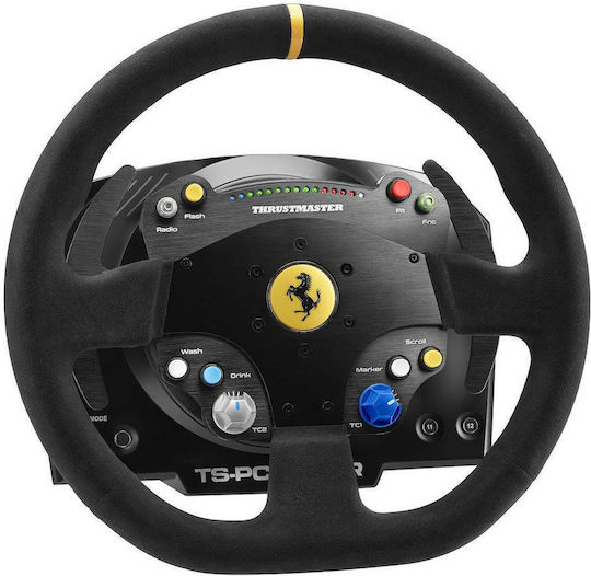 Thrustmaster TS-PC Racer 488 Ferrari Challenge Edition Steering Wheel for Mac / PC with 1080° Rotation
