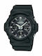 Casio G-Shock Αναλογικό/Ψηφιακό Ανδρικό Ρολόι 52.5mm Solar με Μαύρο Καουτσούκ Λουράκι
