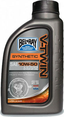 Bel-Ray V-Twin Synthetic Synthetic Motorcycle Oil for Four-Stroke Engines 10W-50 1lt