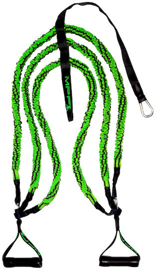 MPF Power X3 Röhrenförmige Bänder für das Training mit Griffen Set 3Stück Grün 1.3m