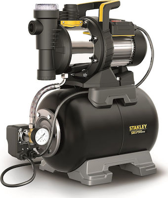 Stanley SXGP900XFBE Single Stage Single Phase Water Pressure Pump with 20 Litre Container 900W