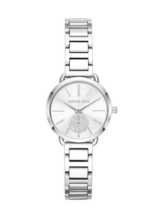 Michael Kors Portia Uhr mit Silber Metallarmband