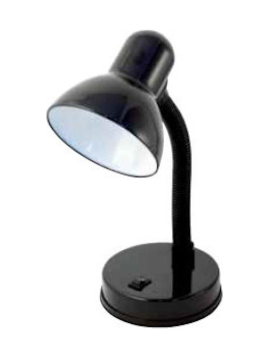 Velamp Bürobeleuchtung mit flexiblem Arm für E27 Lampen in Schwarz Farbe
