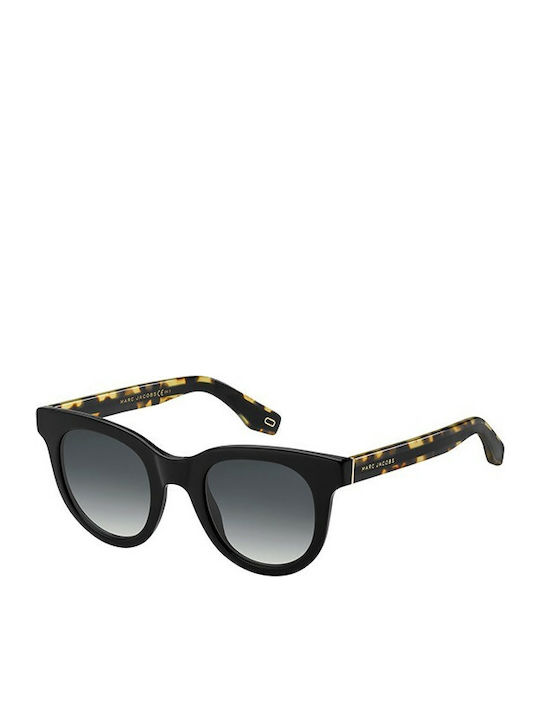 Marc Jacobs Women's Sunglasses with Black Plastic Frame and Black Gradient Lens MARC 280/S 807/9O
