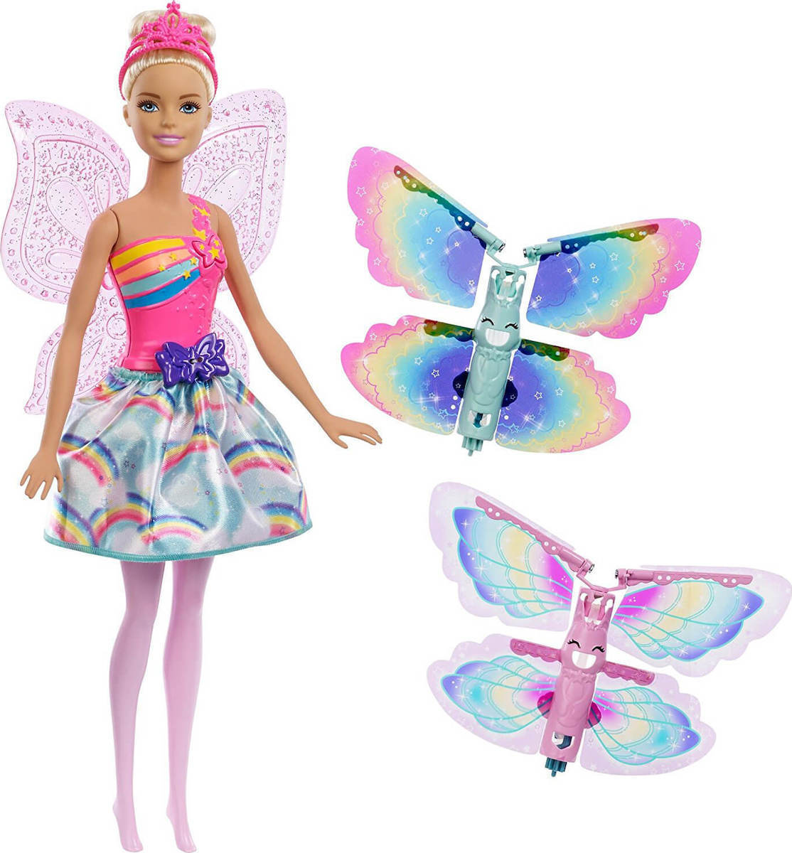 Mattel Barbie Dreamtopia Flying Wings Fairy Doll Skroutzgr