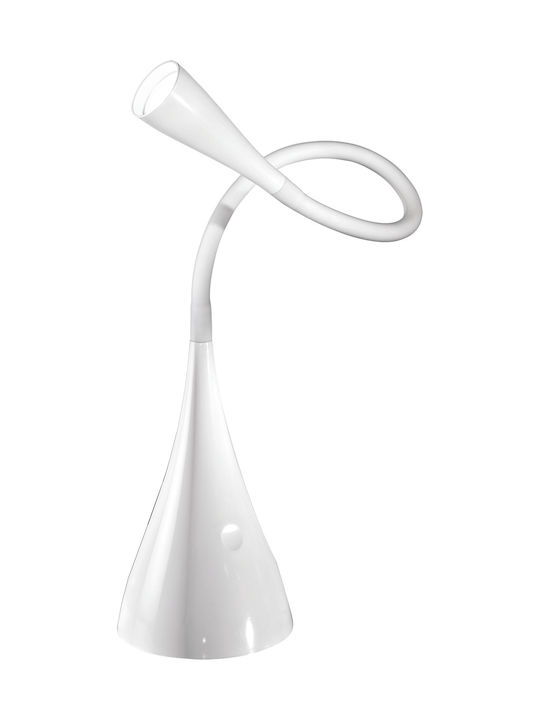 Perenz LED Office Lamp with Flexible Arm in White Color