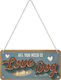 Nostalgic Art 3D Wanddekoration Love Dog Handgefertigt aus Metall 20x1x10cm