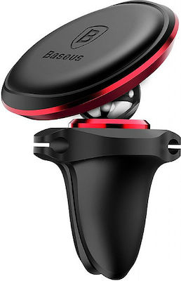 Baseus Mobile Phone Holder Car SUGX-A Black/Red with Magnet Black