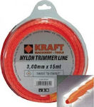 Kraft D-Twist Mähfaden Drehung Länge 95m und Dicke 4mm