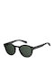 Polaroid Sunglasses with Black Plastic Frame and Black Polarized Lens PLD6042/S 807/M9