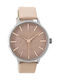 Oozoo Timepieces Watch with Pink Leather Strap