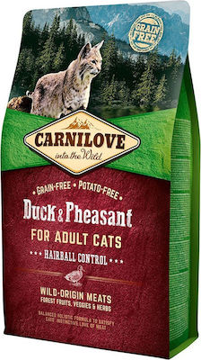 Carnilove Into The Wild Duck & Pheasant Trockenfutter für erwachsene Katzen mit Ente 2kg