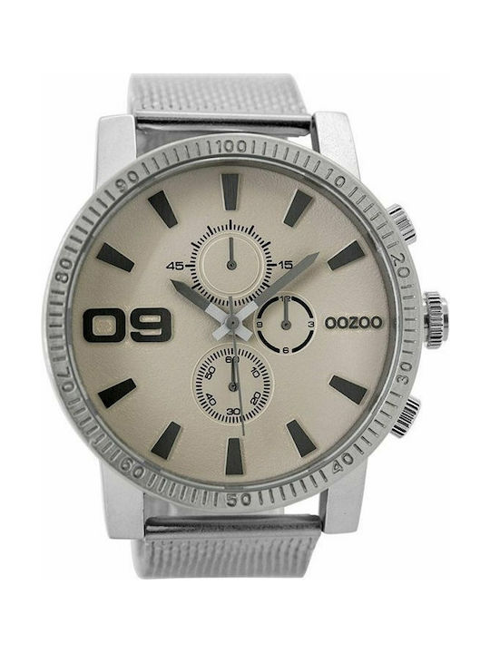 Oozoo Timepieces Uhr Batterie mit Silber Metallarmband