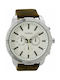 Oozoo Timepieces Watch Battery with Brown Leather Strap