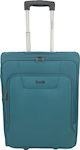 Diplomat ZC980 Cabin Travel Suitcase Fabric Turquoise with 2 Wheels Height 55cm.