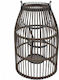 Zaros Lantern Bamboo Tabletop Brown 21x21x35εκ. 1pcs